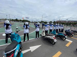 ภาพบรรยากาศการอบรมขับขี่ปลอดภัย ขันพื้นฐาน (Safety Riding Course) บริษัท Furukawa Fitel (THAILAND) CO., LTD ในวันที่ 7 ตุลาคม 2563 ที่ผ่านมา 